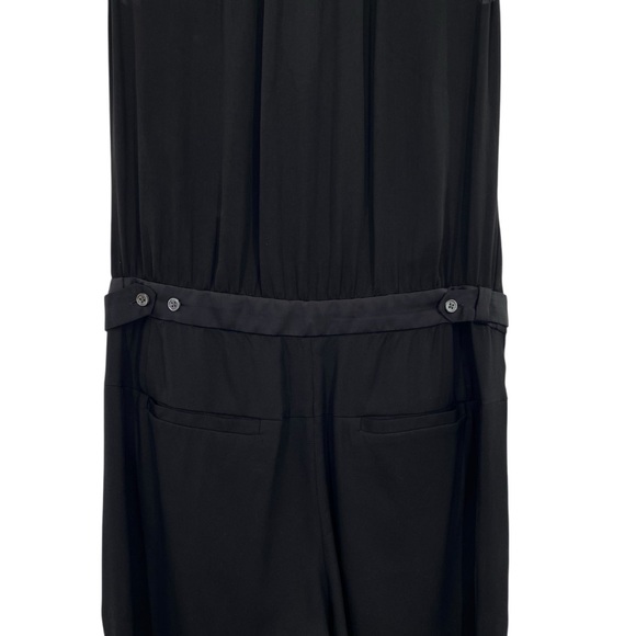 Halston Heritage Black Silk Jumpsuit Size 2 - Picture 13 of 13